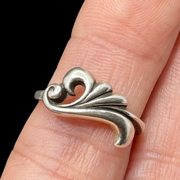 Art nouveau style sterling ring - Picture 1 of 7